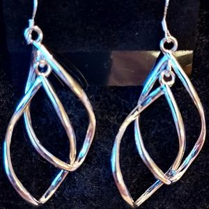 Silver dangle earrings